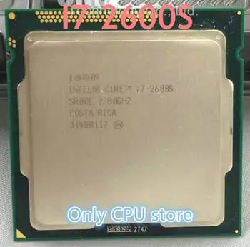 Intel core i7 2600S i7-2600S centrālais PROCESORS Procesors Quad-Core(2.7 Ghz /L3=6M/65W) Socket LGA 1155 CPU Desktop (darba Bezmaksas Piegāde)