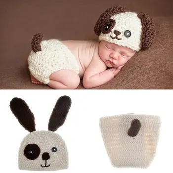 1 Komplekts Baby Tamborēšanas Fotogrāfija Aksesuārus Jaundzimušo Foto Tērpus, Zīdaiņu Apģērbs, Bērnu Cepure