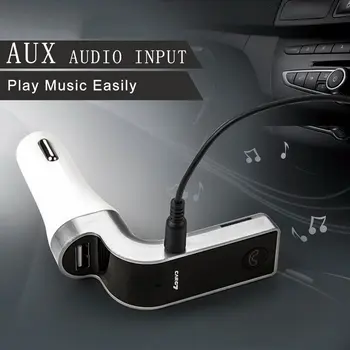 4-in-1 brīvroku Bluetooth Bezvadu FM Raidītājs, Auto Piederumi Modulators LCD Komplekts Atskaņotāju, SD, USB, AUX G7 MP3 Auto F7R5 bmw