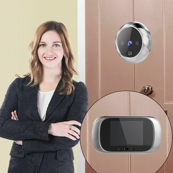 Digitālās Durvju Skatītāju 2.8 Collu LED Sn 90 Grādu Elektronisko Peephole Durvju Skatītājs