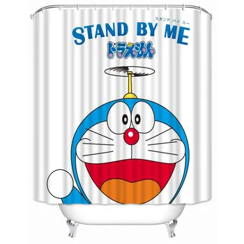 Musife Pasūtījuma Augstas Kvalitātes Doraemon Dušas Aizkars Ūdensizturīgs Vannas Istaba Poliestera Auduma Aizkars Vannas Istaba