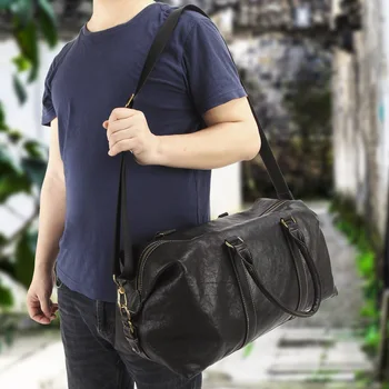 Flanga nocietinājums 2019 patiesu zīmolu vīriešu ādas ceļojuma somas vintage rokas bagāžas cilvēks lielu jaudu vernight duffle soma, pleca soma, tote