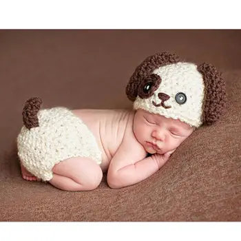 1 Komplekts Baby Tamborēšanas Fotogrāfija Aksesuārus Jaundzimušo Foto Tērpus, Zīdaiņu Apģērbs, Bērnu Cepure