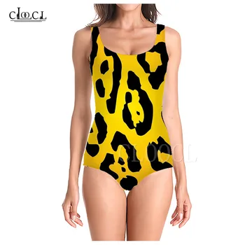Krāsains Sexy Leopard Sieviešu Peldēšanas Tērps, viengabala peldkostīmu 3D Drukas Modes Pludmales Viens Gabals Peldkostīms Dāmas Sporta