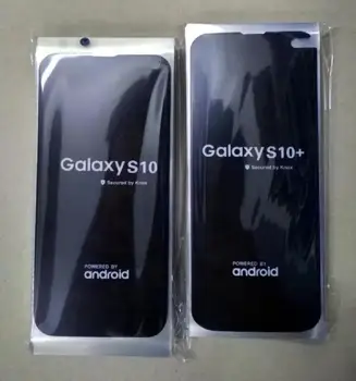 100gab Samsung Galaxy S10 S10e S10+ EDGE Plus Rūpnīcas Ekrāna Aizsargi Plēves Uzlīmes S10Plus lcd aizmugurējo vāciņu priekšējā atpakaļ filmu