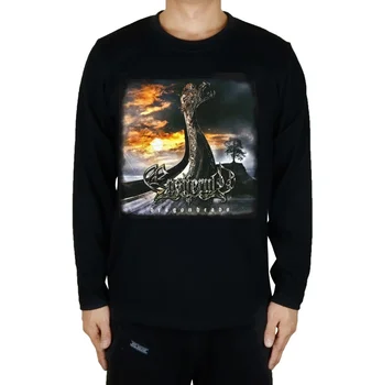 12 veidu Somija Band Ensiferum Šūpuļzirgs Karakuģis Rock Zīmola apģērbu, folk, Viking metal ilgu pilnu piedurknēm tee Vintage Pielāgot