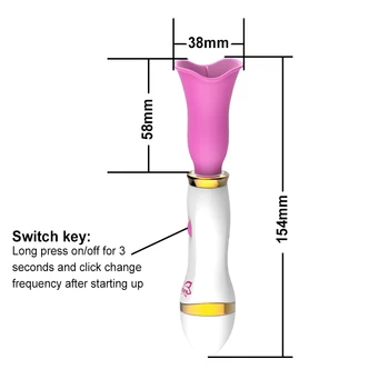 12 Ātrumu Mēle, Vibrators Sievietēm Dzelksnis Massager Klitoru Laiza Stimulators AV Stick Seksa Rotaļlietas Sievietēm Masturbator Seksa Veikals