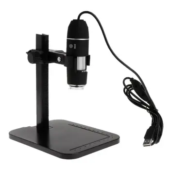 1600X 8LED USB Digitālais Mikroskops ar Lupu Kamera Endoskopu, ar Lineālu Turētājs