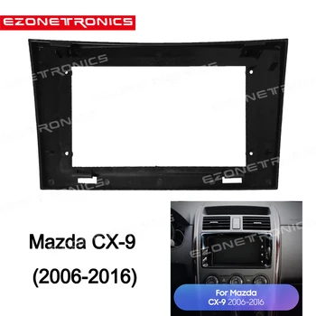 2-1Din Auto DVD Rāmis Audio Montāžas Adapters Dash Apdares Komplekti Facia Panelis 10.1 collu Priekš Mazda CX-9 2006-2016 Double Din Radio Atskaņotājs