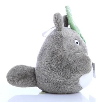 20cm Mans Kaimiņš Totoro Japāņu Karikatūra Jauks Plīša Totoro Rotaļlietas, mīkstās Gudrs Lotus Leaf Lelles Mini Rotaļu Baby Doll