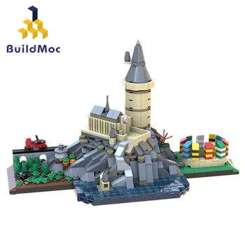 29067 Magic Castle Skyline Modeli, būvkonstrukciju komplekti Pilsētas Pilis Bloki Modeli Ēku Rotaļlietas Hobiji DIY bērniem ķieģeļi izglītības