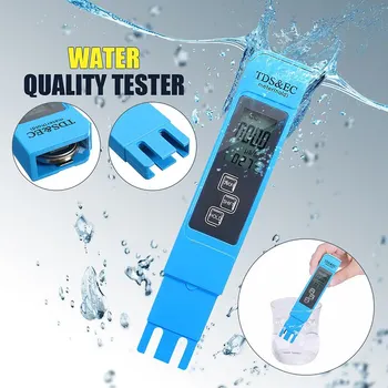 3 IN 1 Ciparu LCD TDS EK TEMP PPM Metru Testeri Filtrs Pildspalvu Ūdens Kvalitātes Tīrības Tests Pildspalvu termometro digitālo termometr