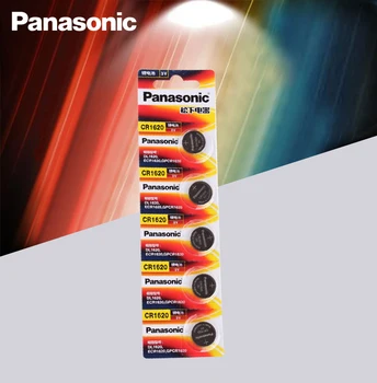 30pcs/Daudz Panasonic Oriģinālo Produktu cr1620 Pogu elementu Baterijas Pulksteņu 3 V Litija Baterijas CR 1620 Tālvadības Kalkulators