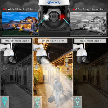 30X Tālummaiņas Sony 5MP PTZ IP Kamera Outdoor H. 265 divvirzienu Audio Sirēnu Signālu Dual Light Speed Dome Kameras CCTV Tīkla Uzraudzības
