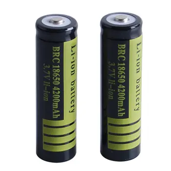 4GAB Rechargeabe Akumulators 3,7 V 18650 4200 mAh Li-ion Akumulators bateriju Lāpu Uzlādējamās Baterijas