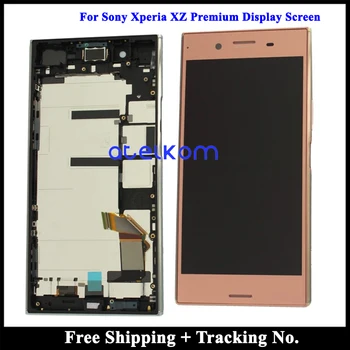 5.5 Pārbaudīta Grade AAA Sony Xperia XZ Premium LCD Displejs Priekš Sony Xperia XZP G8142 LCD Ekrānā Pieskarieties Digitizer Montāža