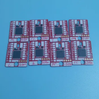 6 gab./daudz LF140 600ml UV pastāvīgu mikroshēmu mimaki UJF3042 UJF6042 par pas-0728 tintes kasetne
