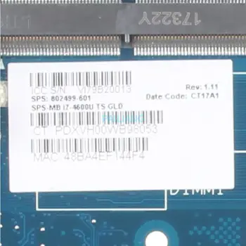 802499-501 HP Elitebook 820 G1 i7-4600U Mainboard Klēpjdators mātesplatē DDR3 LABI pārbaudīta