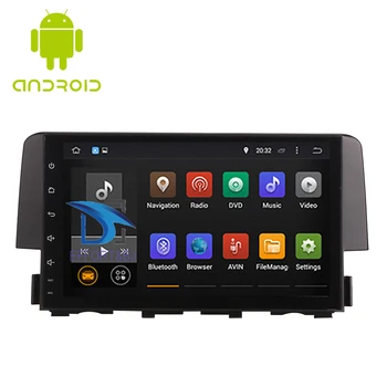 9 Collu Android 9.0 IPS Ekrānu Auto Radio atskaņotājs Honda Civic 2016-2020 Automašīnas Video, WIFI, Multimedia, Auto GPS Navigācijas Vienības Vadītājs