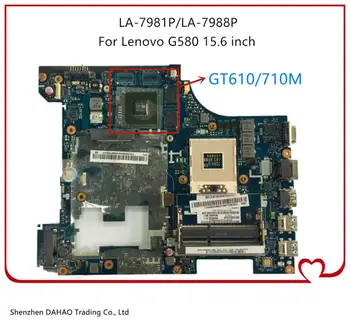 90001506 LA-7988P LA-7981P Mainboard Lenovo G580 Klēpjdators mātesplatē Ar HM76 GT610/710M 1GB Video karti ir Pilnībā Pārbaudīta