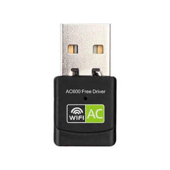 AC Bezvadu Tīkla Karte USB WiFi Adapteri USB Ethernet WiFi Dongle 600Mbps 5Ghz Lan USB Wi-Fi Adapteri PC Antena Wi Fi Uztvērējs