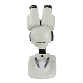 AOMEKIE 40X Binokulāra Stereo Mikroskops ar LED Apgaismojumu 45 Grādiem Okulāri PCB Lodēšanas Instruments, Slaidi Paraugu Minerālu Skatīties