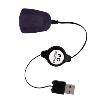 Bezvadu Pele, Tālvadības Kontrolieris USB Uztvērējs INFRASARKANO staru Tālvadības pults, lai Loptop PC datoru Centrs Windows 7 8 10 Xp, Vista