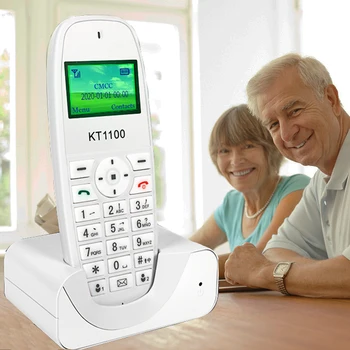 Bezvadu tālrunis GSM SIM Kartes Fiksēto Telefonu vecākiem cilvēkiem balts Fiksēto Tālruņa Fiksēto Bezvadu Tālrunis mājas birojam māja
