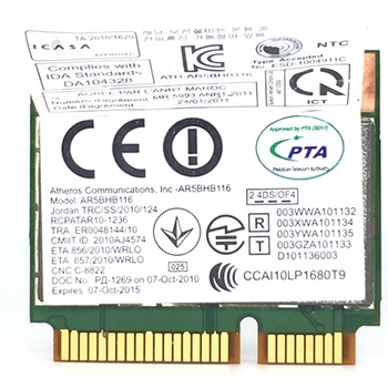 Bezvadu Tīkla Karte Atheros AR9832 AR5BHB116 2.4/5 GHz Single-Chip 300 Mb / s 802.11 N MINI PCI-E WIFI Bezvadu tīkla Kartes