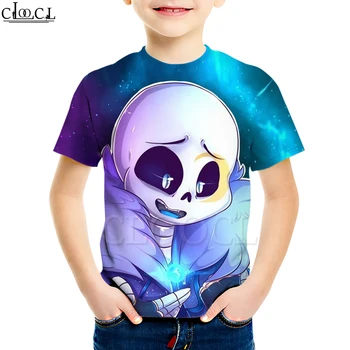 Bērnu Spēles Undertale T Krekls, Zēns, Meitene 3D Print Creative Apģērbs ar Īsām Piedurknēm Krekls Gadījuma Nerātns Bērni Topi Piliens Kuģniecība