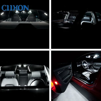 Ciihon 10pcs Auto LED Gaismas Spuldzes, Auto Interjera Lukturi Canbus Kartes Dome, ņemot vērā Subaru Forester Impreza 03-14 WRX STI 15-17