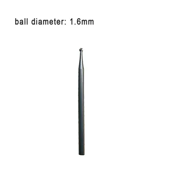 Diamond Ball Burs par Dzirdes Earmold Kontaktligzdas ātrgriezējtērauda Materiālu