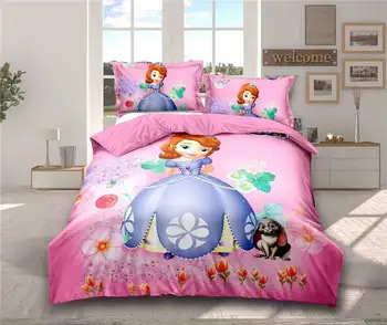 Diamond Princess gultas komplekts viena izmēra gultas palagi pārvalki meitenes istaba twin gultas pārklājs coverlets 3d iespiesti 2-4 gab.