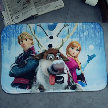 Disney Saldēti elza anna Grīdas Paklājs Sniega Karaliene Durvju Paklājiņš Animācijas Multfilma, Bērnu Guļamistaba ar neslīdošu Gultas Mat Guļamistabas Paklāju