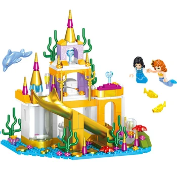 Disney Saldēti Princese Vindzoras Pils Draugs Zemūdens Māja Pils Playmobil Nāru Figūras Lelli Bloki Rotaļlietu Meitene Ziemassvētku Dāvanu