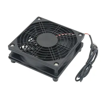 DIY Dzesēšanas Ventilatoru DC5V USB Strāvas Silent Fan Cooler par Maršrutētāju TV Kastē Radiatoru Elektronisko Iekārtu