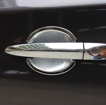 Fit krievu valodā Nissan Almera G15 2012 ABS Hromēti Durvju Rokturi Bļodas Vāku Apdare Auto Stils uzlīmes Piederumi 4 Gab.