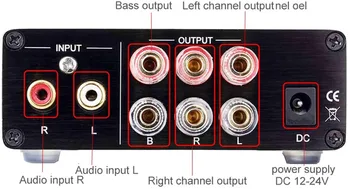 Fosi Audio TPA3116D2 2.1 Kanāla D Klases Audio Pastiprinātāju, Subwoofer 100W Sub Izejas Super Bass Jauda Uztvērēja Treble Kontrole