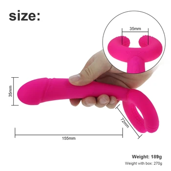 G-Spot Trušu Vibrators, Dildo Seksa Rotaļlietas Sievietēm, Vīriešiem Pieaugušo Pāriem Klitora Prostatas Stimulators Dzimumlocekļa Gredzens Massager Dzimuma produktu