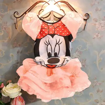 . gada Vasarā Jauni bērnu Meitenei kleitu, Uzvalku Minnie bērnu Apģērbu komplekti princese meiteņu drēbes DS6
