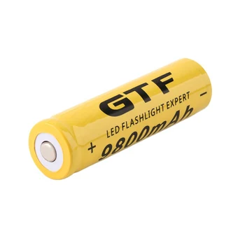 GTF 4PC 3,7 V 18650 Akumulatoru 9800mAh Uzlādējams Litija-jonu Akumulators ar 1PC 4 slots akumulatora lādētāju, lai Lāpu Gaismiņu