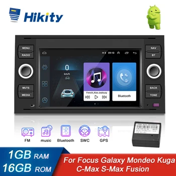 Hikity Navigācija GPS Android 8.1 Canbus Auto Multivides Video Atskaņotājs 2 Din Auto radio Ford/Focus/ - S-Max/Mondeo 9/GalaxyC-Max
