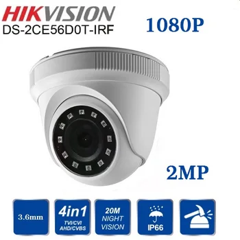Hikvision DS-2CE56D0T-IRF iekštelpu/āra Turbo HD CVBS/AHD/CTV/TVI 1080P 2MP Ar IS Tornītis, Video Novērošanas Kameras