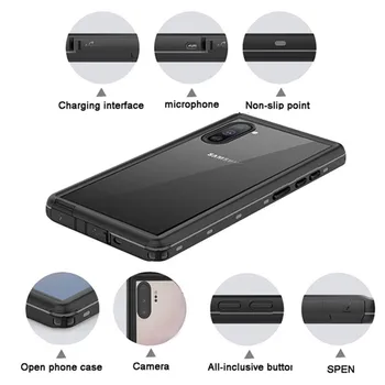 IP68 Ūdensnecaurlaidīga Case For Samsung Note 10 plus Piezīme 8 9 Peldēšana Segtu Ūdens Pierādījums Lietā Samsung Galaxy S10E S8 S9 S10 Plus