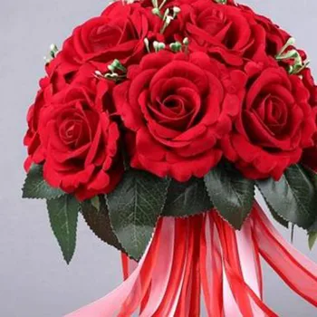 Jaunu Ierodas Līgava saimniecības ziedi,Līgavas 's Pušķi,kāzu sarkanu līgavas pušķi