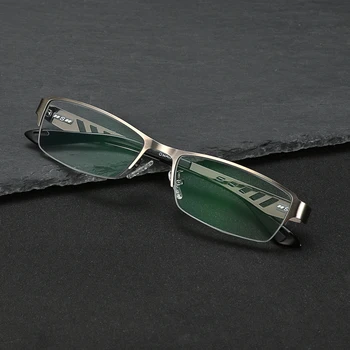 Jaunu titāna sakausējuma vīriešu un sieviešu modes pārejas photochromic saule lasīšanas brilles recepšu brilles +0.25 +0.75 līdz +6.0