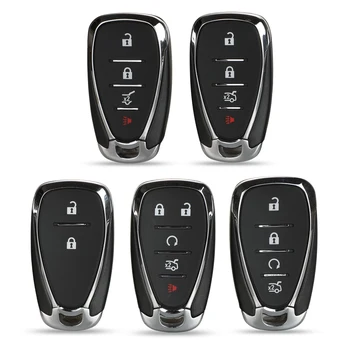Jingyuqin 2/4/5 Pogas Tālvadības Auto Atslēgu Apvalka Chevrolet Camaro Ekvinokcija Cruze Malibu Dzirksteles HYQ4EA Smart Key