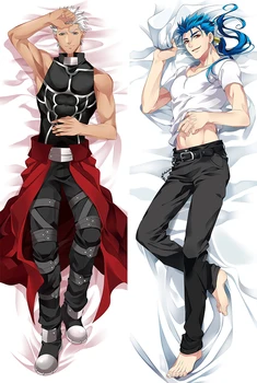 Karstā spēles hentai Anime Fate zero rakstzīmes Saber un Rin Tosaka Medousa ķermeņa Spilvendrāna Fate/stay night Rider ķermeņa spilvena segums
