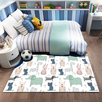 KC Kristāla Samta 3D Iespiestas Bērnu Lien Karikatūra Paklāju Sadzīves Karikatūra Paklāju Paklāju, lai Dzīvojamās Istabas Paklāji Guļamistabai