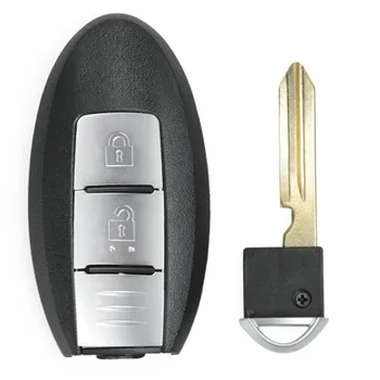 KEYECU Smart Tālvadības pults, Auto Atslēgu Ar 2 Pogām & 315MHz & ID46 - FOB par Nissan Micra K13 Martā K13 Lapu 2012. - 2016. gadam TWB1J701